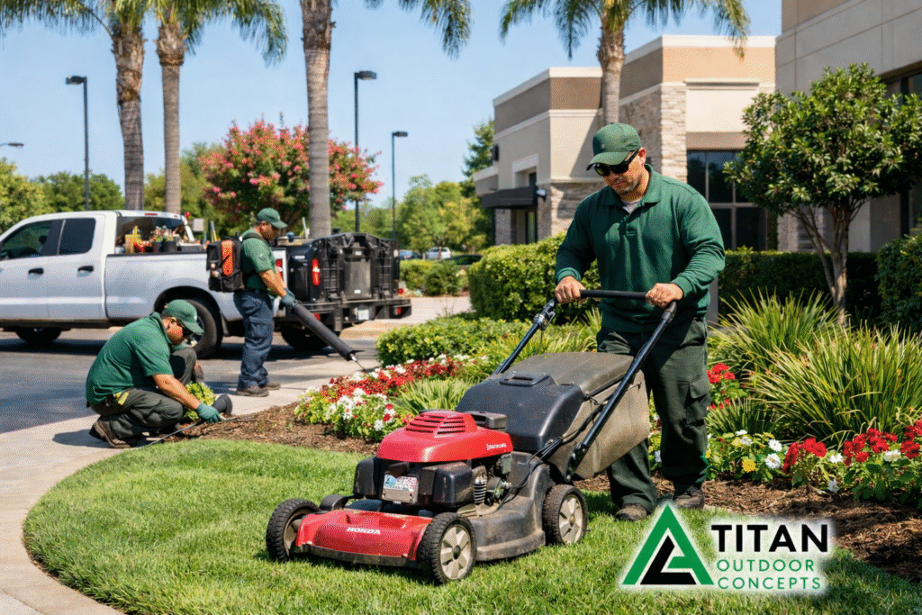 Property management landscape maintenance companies in Orange County