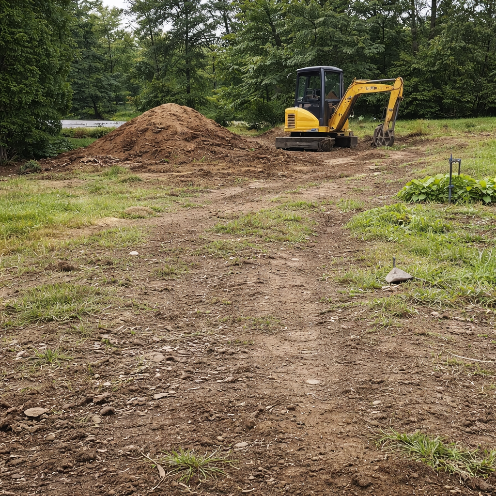 Titan Outdoor Concepts leveling and grading